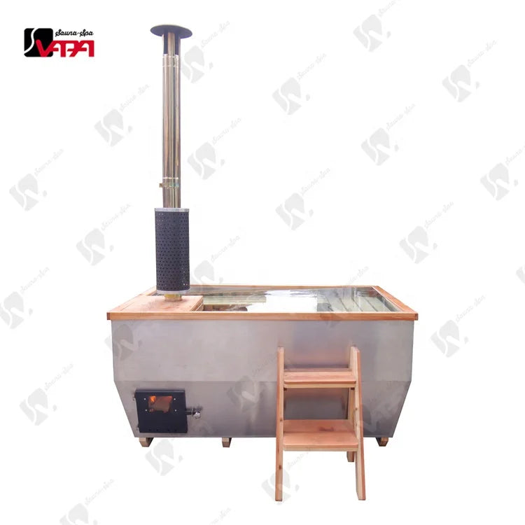 Custom Wood-Burning Stainless Steel Hot Tub Alfresco Outdoor Living Australia
