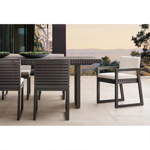 6 Seater Aluminum Patio Dining Set Traditional Designer Outdoor Furniture Australia
