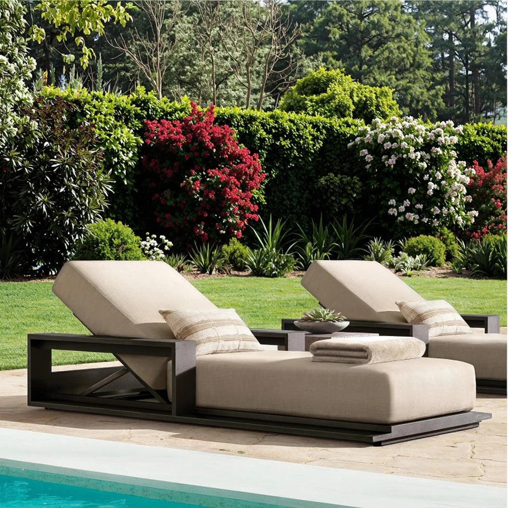 Designer Outdoor Sun Lounger, Modern Alfresco Outdoor Living Australia