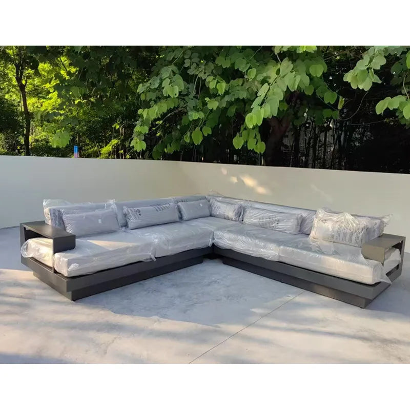 Modern Modular Aluminum Sectional Sofa Contemporary Alfresco Outdoor Living Australia