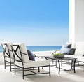 Designer 4-Piece Sofa Set Contemporary Aluminium Alfresco Outdoor Living Australia