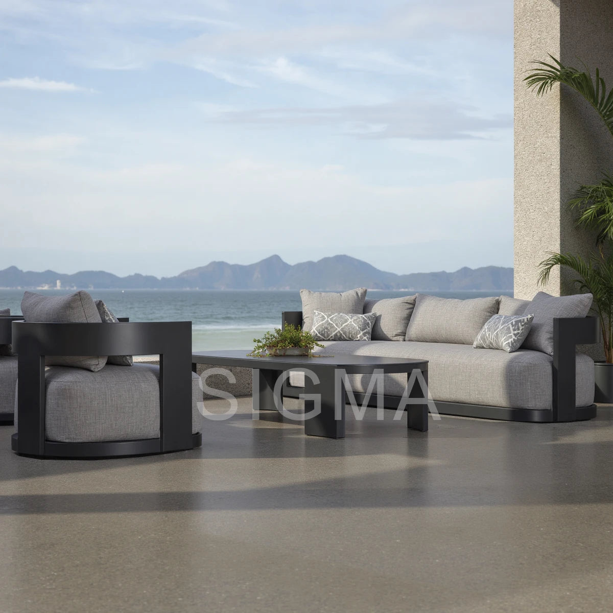 Designer Outdoor Furniture Sofa Set Modern Teak Alfresco Outdoor Living Australia