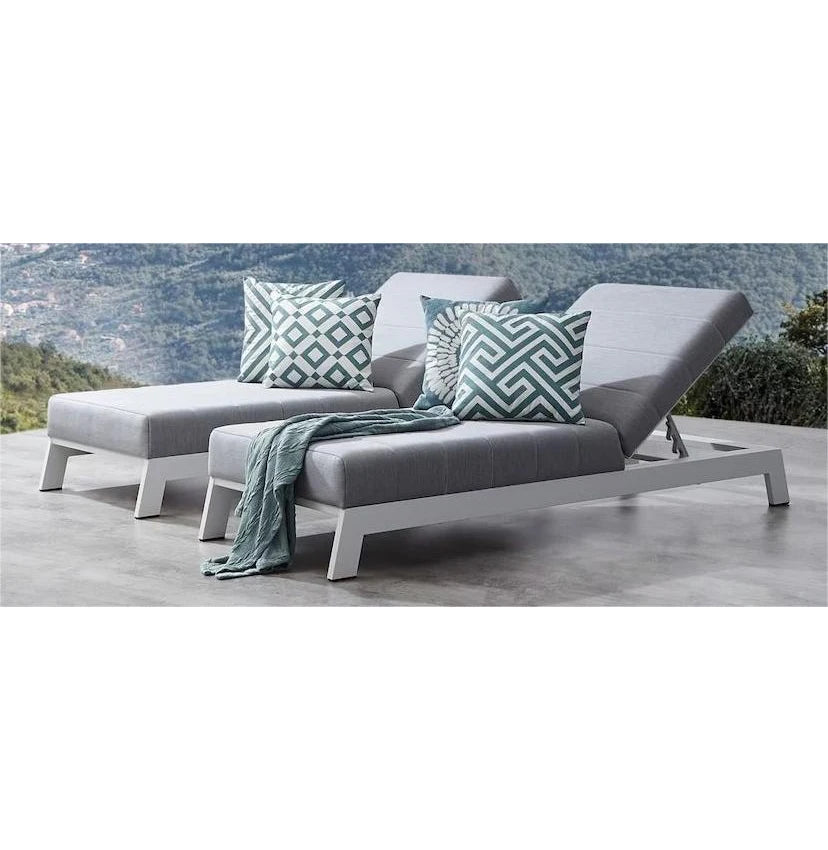 Custom Aluminium Sun Lounger Modern Resort Alfresco Outdoor Living Australia