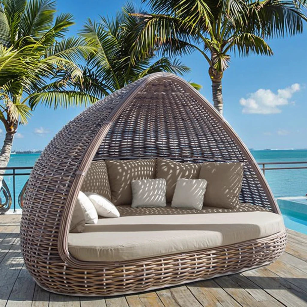 Luxury Rattan Daybed Custom Outdoor Furniture Alfresco Outdoor Living Australia