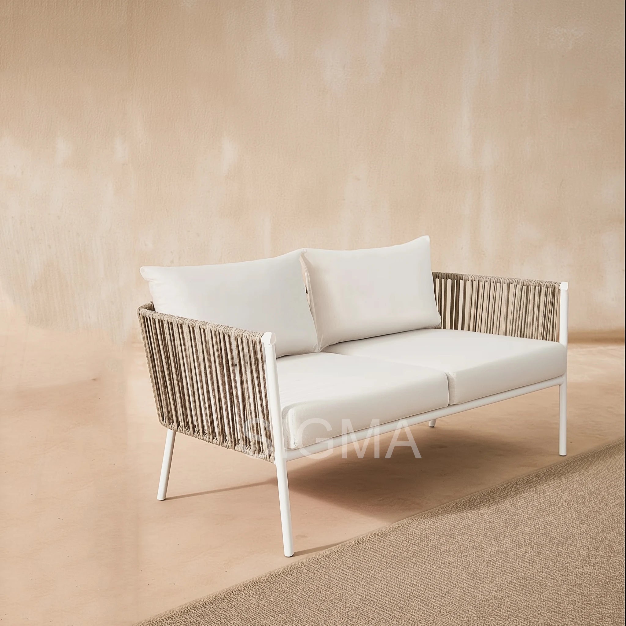 Luxury Aluminum Rope Outdoor Sofa Contemporary Alfresco Outdoor Living Australia
