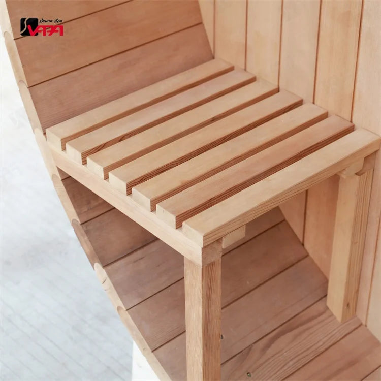 Custom Red Cedar Barrel Sauna Modern Alfresco Outdoor Living Australia