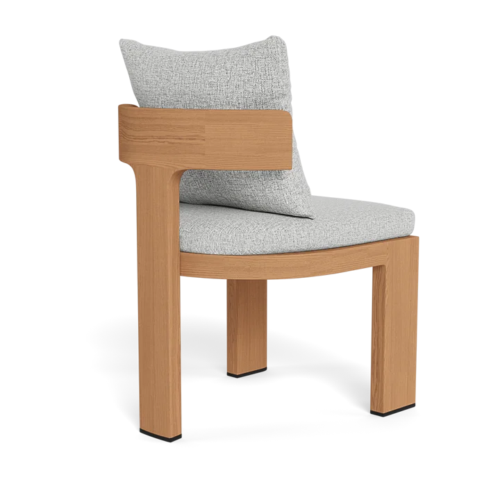 Designer Teak Dining Chair Modern Curved Alfresco Outdoor Living Australia