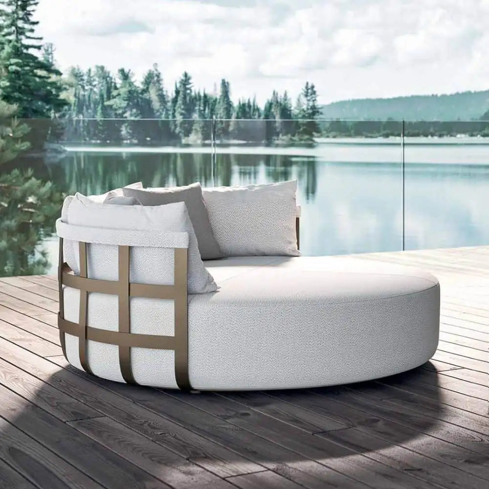 Round Daybed Sun Lounger Italian Style Alfresco Outdoor Living Australia