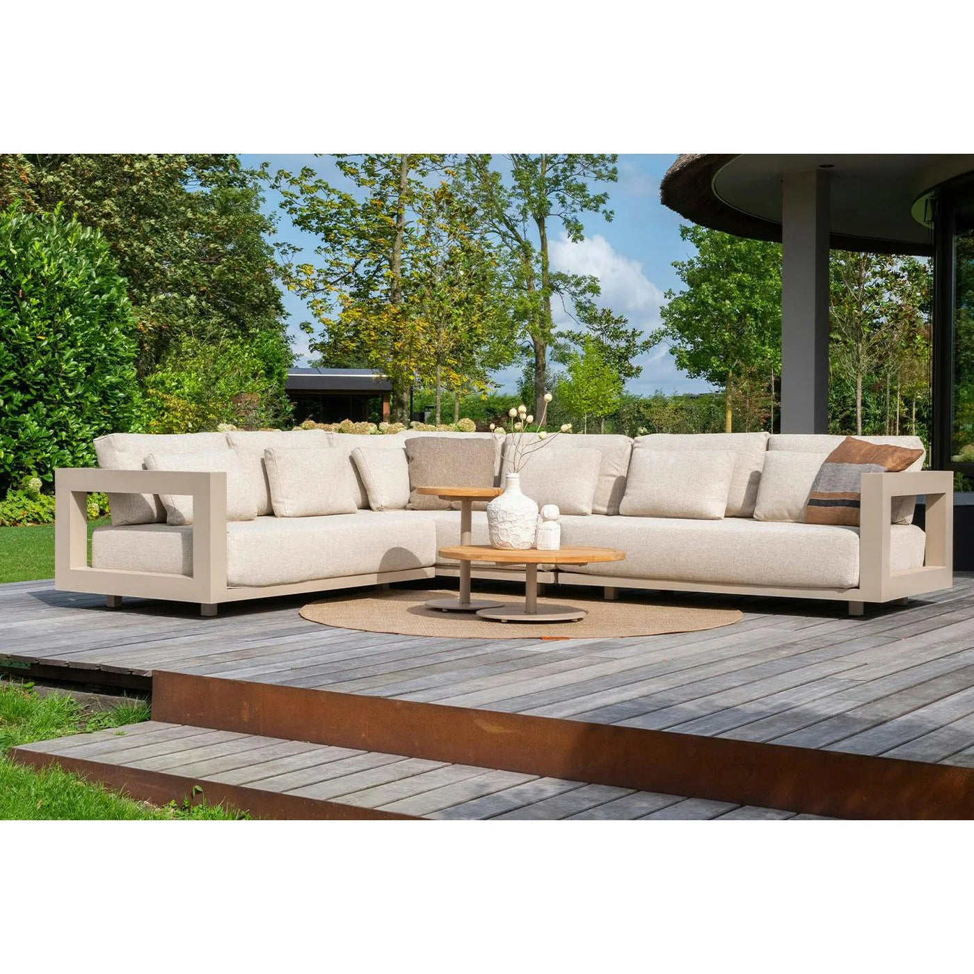 Custom Outdoor Furniture Modular Sofa Set L-Shape Alfresco Outdoor Living Australia