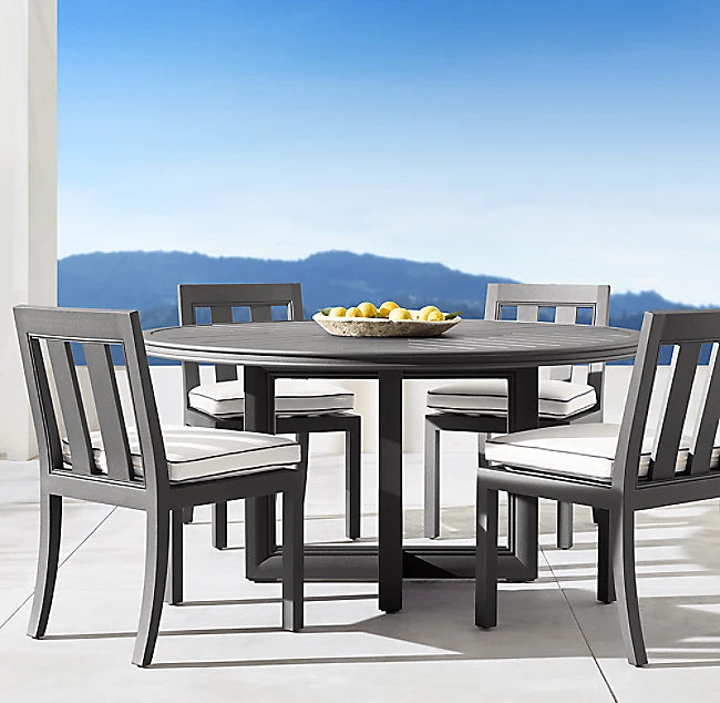 Custom Dining Table Aluminum Set Contemporary Alfresco Outdoor Living Australia