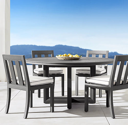 Custom Dining Table Aluminum Set Contemporary Alfresco Outdoor Living Australia