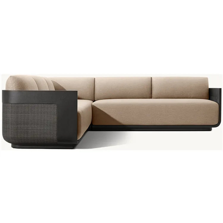 L-Shape Sectional Sofa Custom Outdoor Furniture Modern Alfresco Outdoor Living Australia
