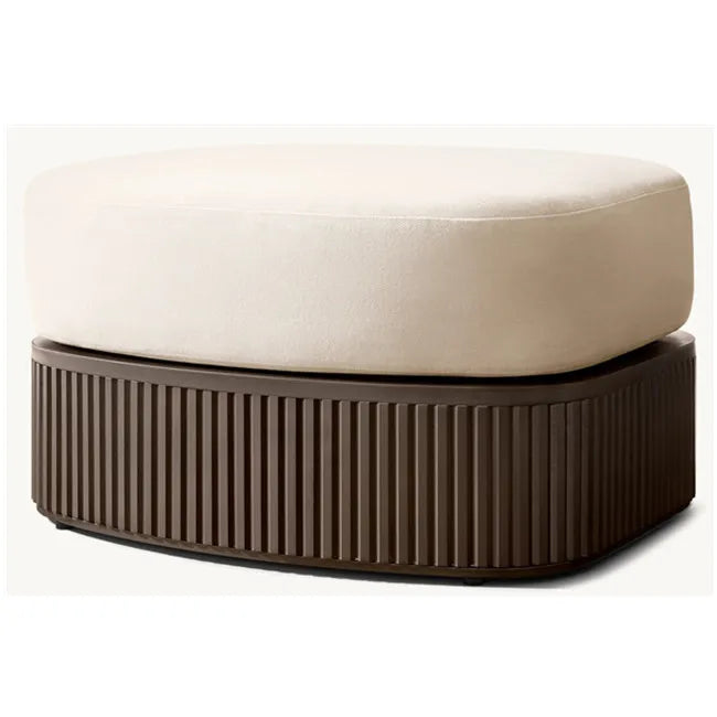 Custom Outdoor Furniture Aluminum Pouf Ottoman Contemporary Alfresco Outdoor Living Australia