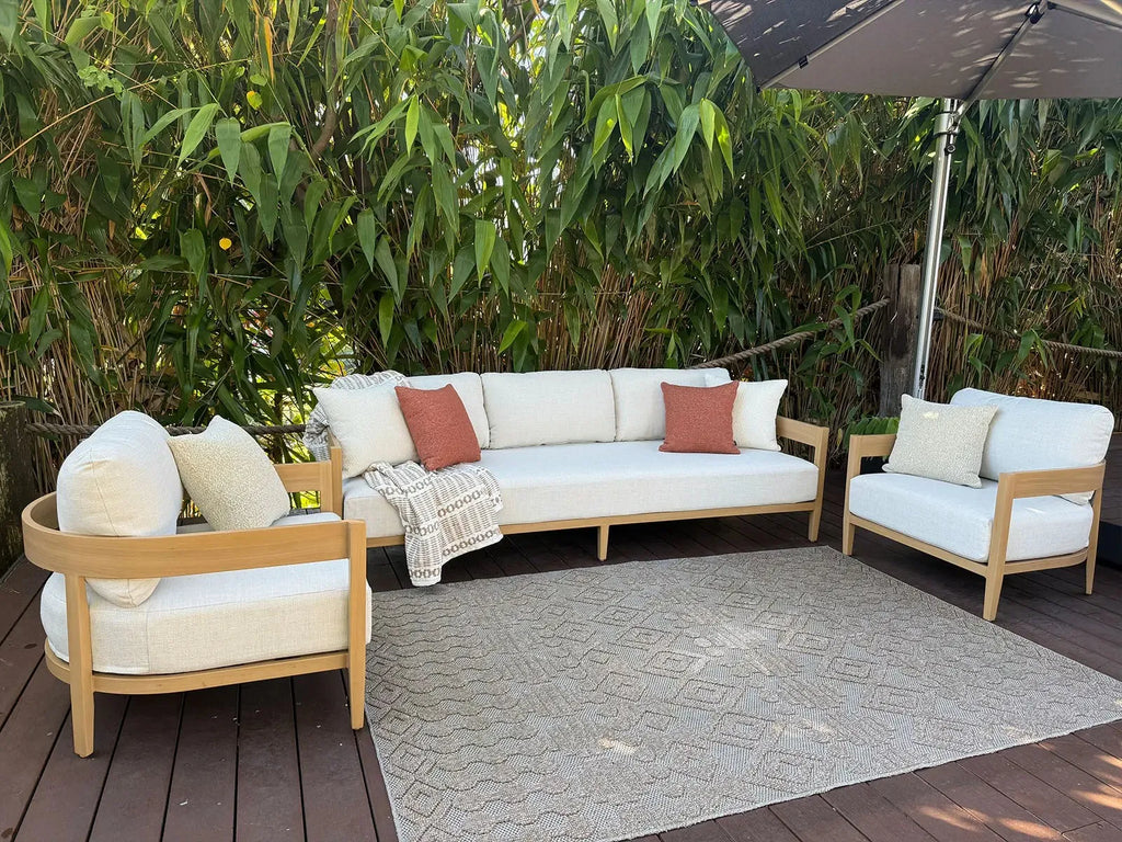 Moon Shape Aluminium 4 Seater Lounge Alfresco Outdoor Living Australia