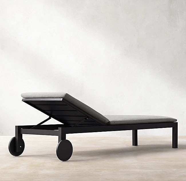 Sun Lounger Aluminum Minimalist Modern Alfresco Outdoor Living Australia