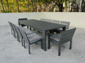 Custom Outdoor Dining Set 8-Seater Aluminum Contemporary Alfresco Outdoor Living Australia