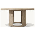Custom Round Teak Dining Table Contemporary Alfresco Outdoor Living Australia
