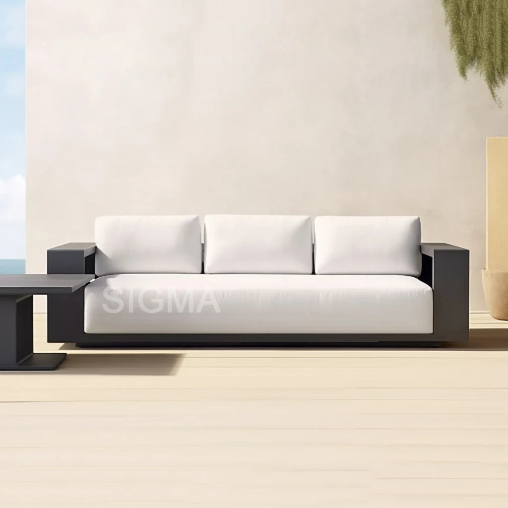 Custom Outdoor Furniture 3 Seater Aluminum Sofa Contemporary | Alfresco Outdoor Living Australia