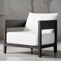 Modern Outdoor Garden Sofa Set Teak Aluminum Weather Resistant Lounge