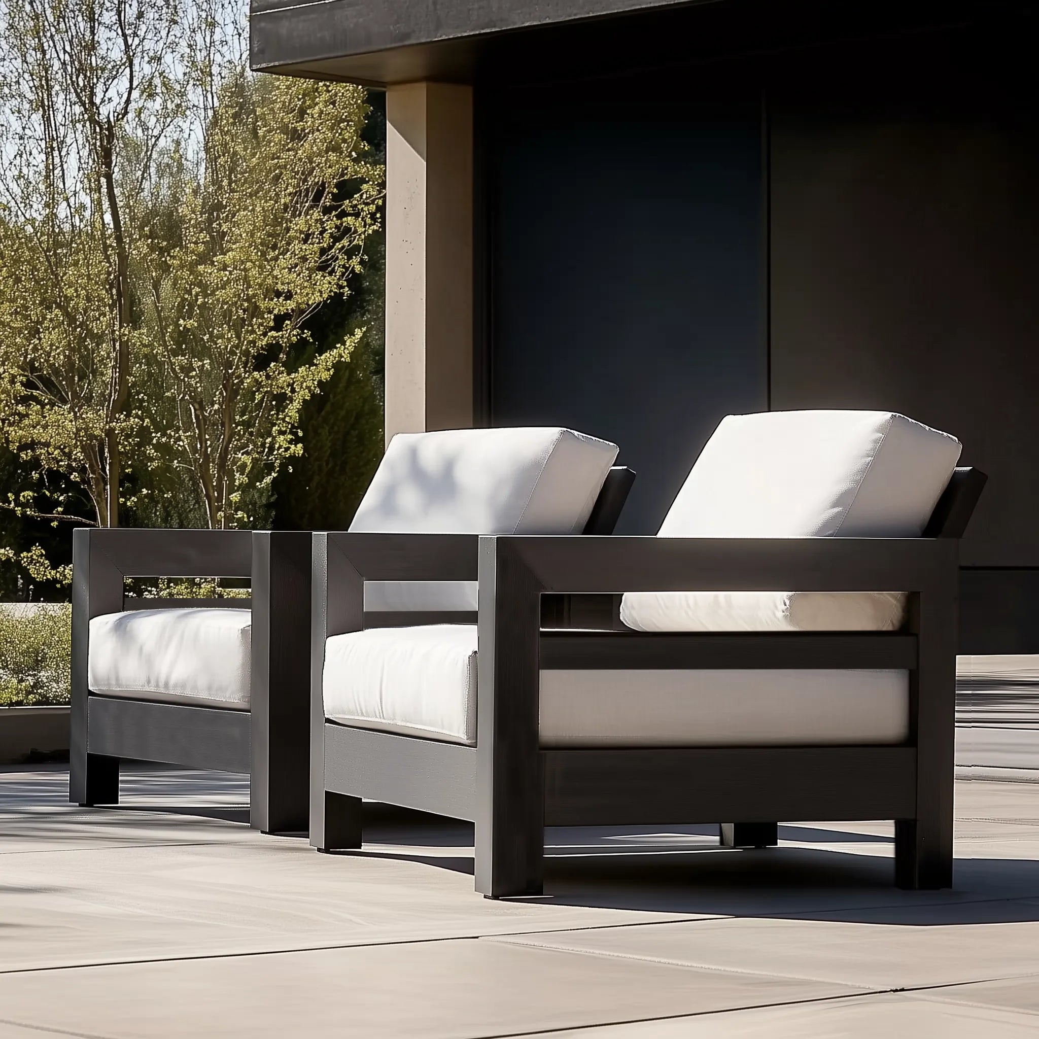 Custom Outdoor Furniture Aluminum Dining Set Modern Alfresco Outdoor Living Australia