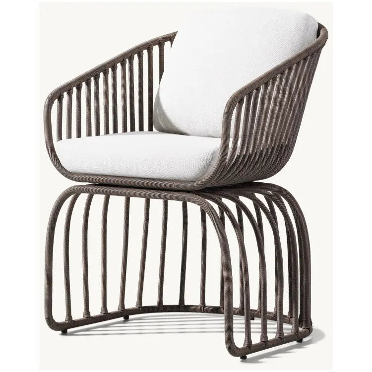 Rope Woven Outdoor Dining Chair Aluminum Alfresco Outdoor Living Australia
