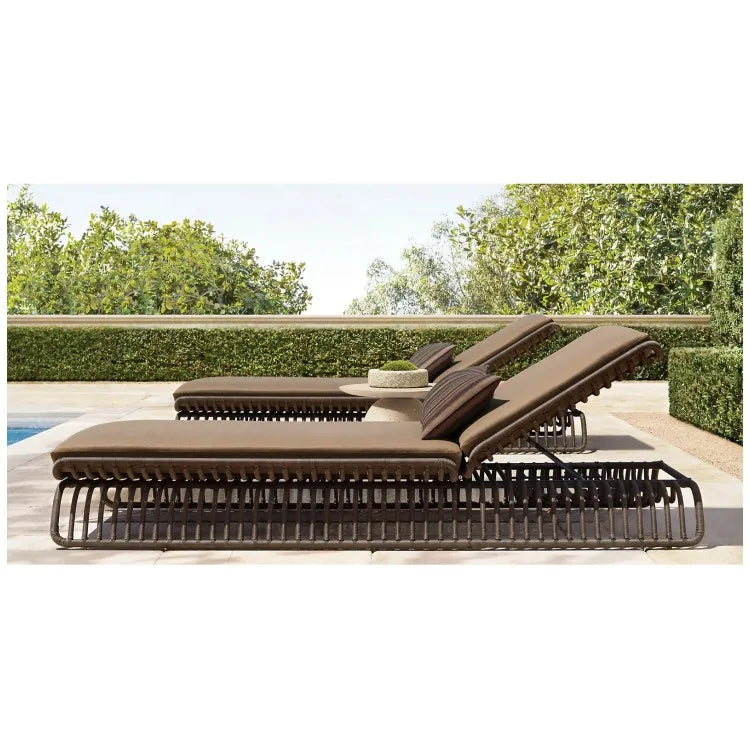 Designer Outdoor Sun Lounger Handcrafted Rope Weaving Alfresco Outdoor Living Australia