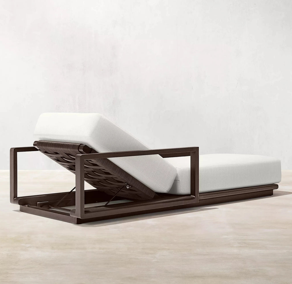 Modern Rope Chaise Lounger Sculptural Alfresco Outdoor Living Australia