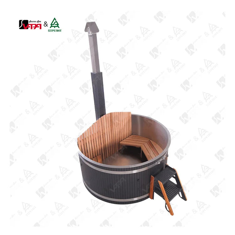 Designer Hot Tub Stainless Steel Wood-Fired Alfresco Outdoor Living Australia