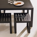 Custom Aluminum Dining Set Modern Alfresco Outdoor Living Australia