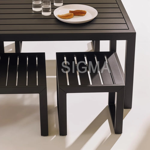 Custom Aluminum Dining Set Modern Alfresco Outdoor Living Australia