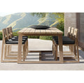 Teak Outdoor Dining Set, Handcrafted Timber Garden Furniture Alfresco Outdoor Living
