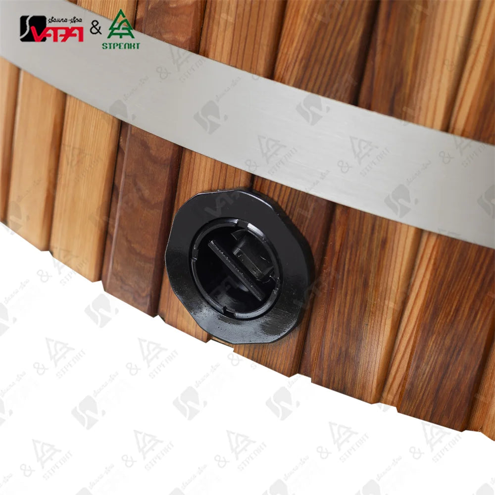 Red Cedar Barrel Sauna Modern Alfresco Outdoor Living Australia
