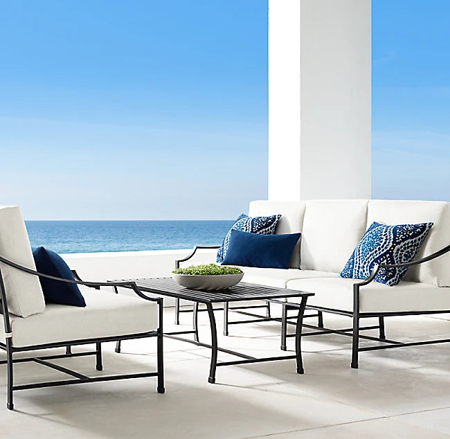 Designer 4-Piece Sofa Set Contemporary Aluminium Alfresco Outdoor Living Australia
