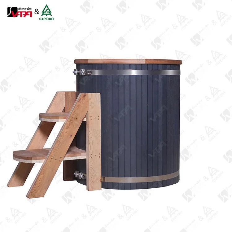 Custom Outdoor Ice Tub Red Cedar Stainless Steel Alfresco Outdoor Living Australia