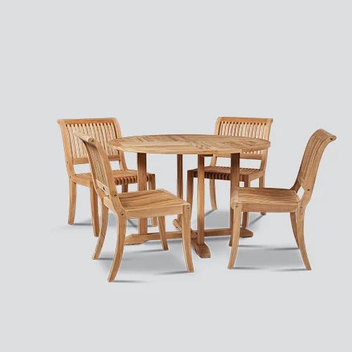 4 Seater Teak Dining Set Architectural Alfresco Outdoor Living Australia