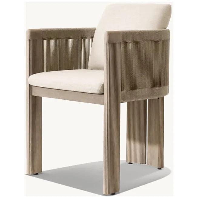Teak Rope Dining Set Contemporary Alfresco Outdoor Living Australia