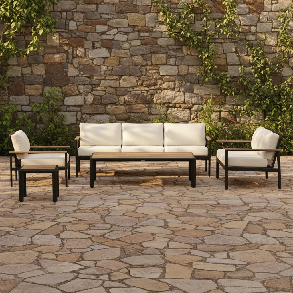 Custom Outdoor Furniture Aluminum Sofa Set Contemporary Alfresco Outdoor Living Australia