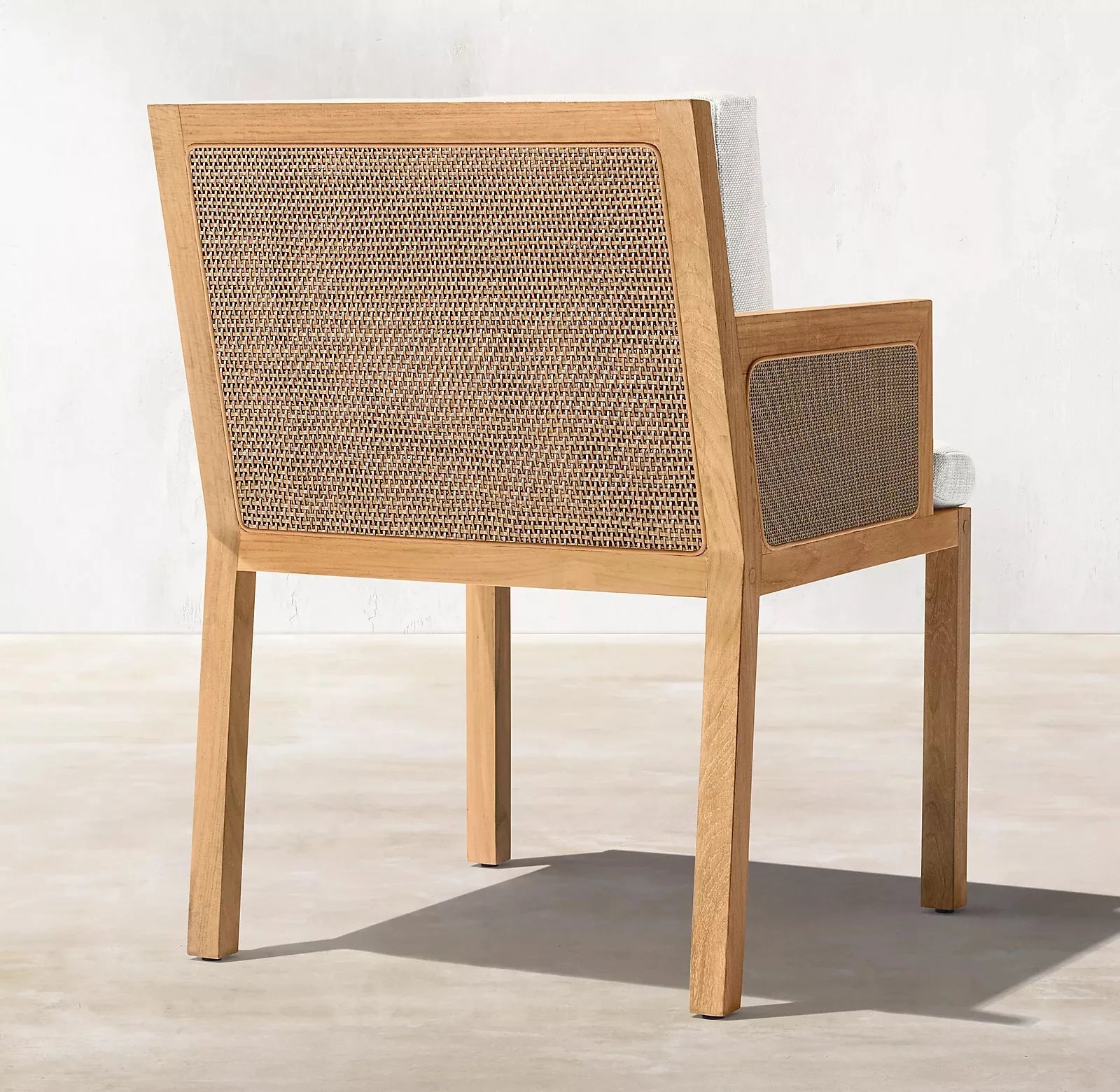 Teak Dining Set 6-Seater Woven Wicker Alfresco Outdoor Living Australia