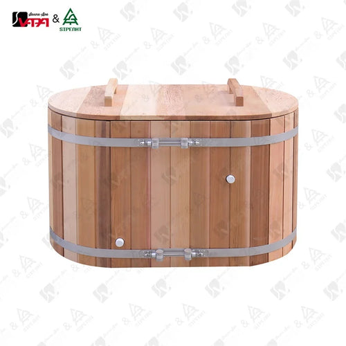 Cedar Sauna Bathtub Steam Set Modern Alfresco Outdoor Living Australia