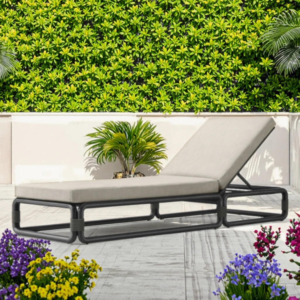 Adjustable Aluminum Sun Lounger Modern Contemporary Alfresco Outdoor Living Australia