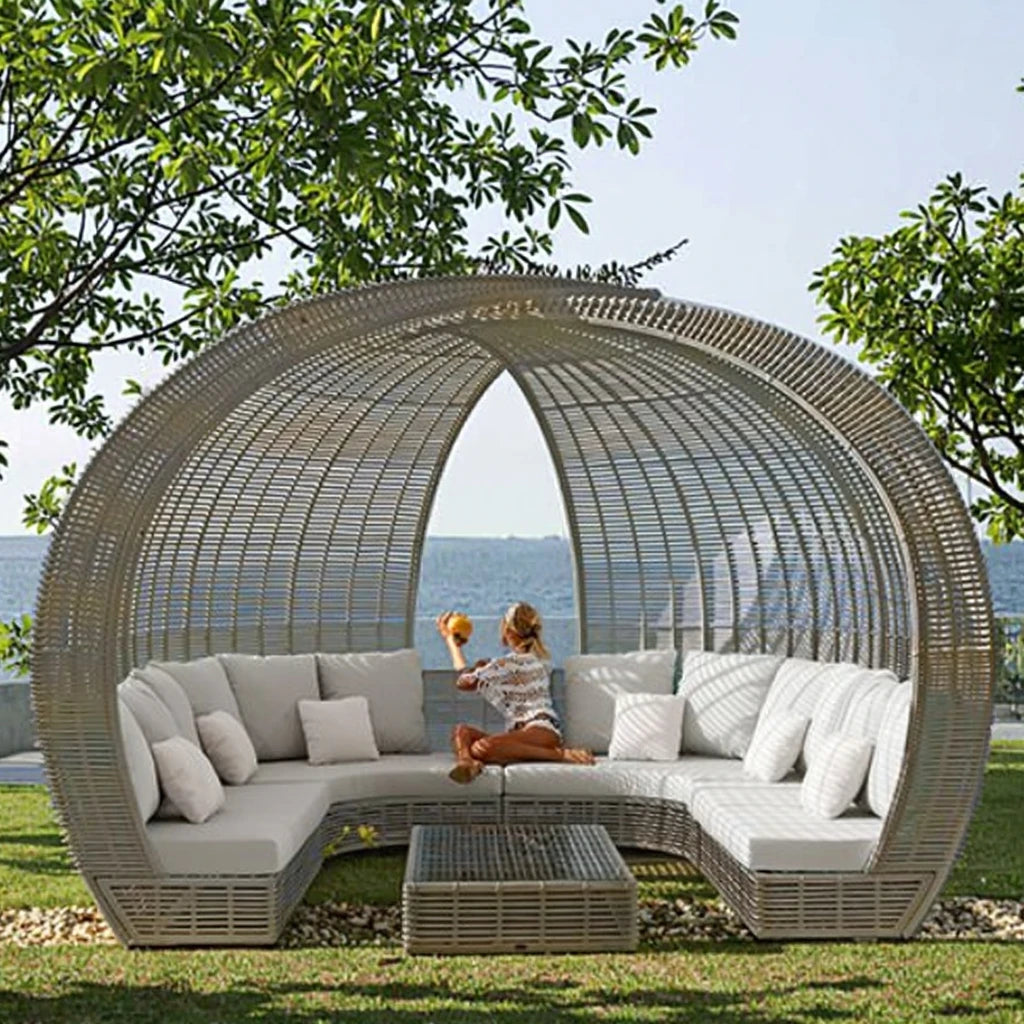 Bird Nest Rattan Daybed Designer Outdoor Furniture Alfresco Outdoor Living Australia