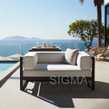 Custom Aluminium Outdoor Dining Set Modern Alfresco Outdoor Living Australia