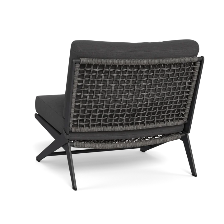 Designer Outdoor Sofa Armless Aluminum Rattan Modular Sculptural Alfresco Outdoor Living Australia