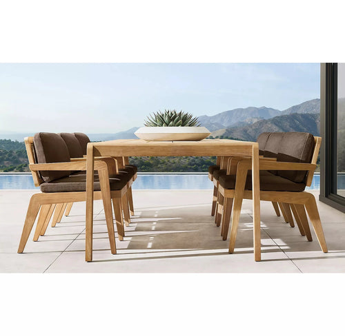 6-Seat Teak Rope Dining Set, Designer Outdoor Furniture, Alfresco Outdoor Living Australia