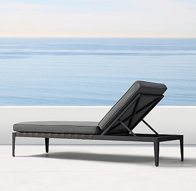 Custom Aluminum Sun Lounger Contemporary Minimalist Alfresco Outdoor Living Australia