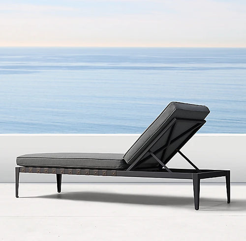 Custom Aluminum Sun Lounger Contemporary Minimalist Alfresco Outdoor Living Australia