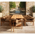 Custom Outdoor Furniture Teak Dining Set Modern Alfresco Outdoor Living Australia