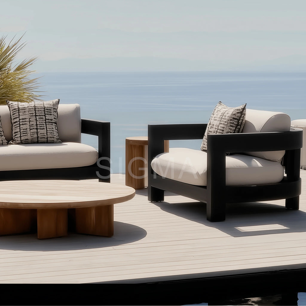 Designer Outdoor Furniture Aluminium Sofa Modular Contemporary Alfresco Outdoor Living Australia