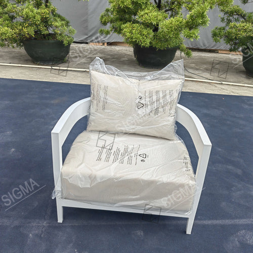 Contemporary Outdoor Aluminum Single Sofa Alfresco Outdoor Living Australia