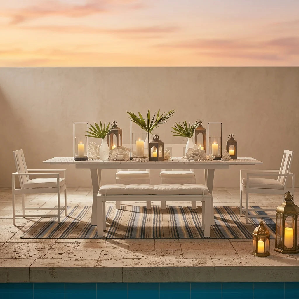 Aluminium Outdoor Dining Set Minimalist Alfresco Outdoor Living Australia